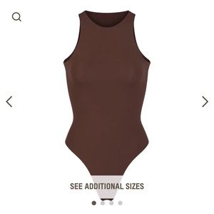 SKIMS “FITS EVERYBODY HIGH NECK BODYSUIT” in Cocoa